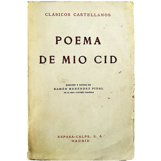 POEMA DEL MIO CID. Anónimo