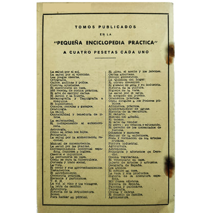 PEQUEÑA ENCICLOPEDIA PRÁCTICA Nº 59: EL GUSANO DE SEDA Y SU INDUSTRIA. Federico, Jesús de