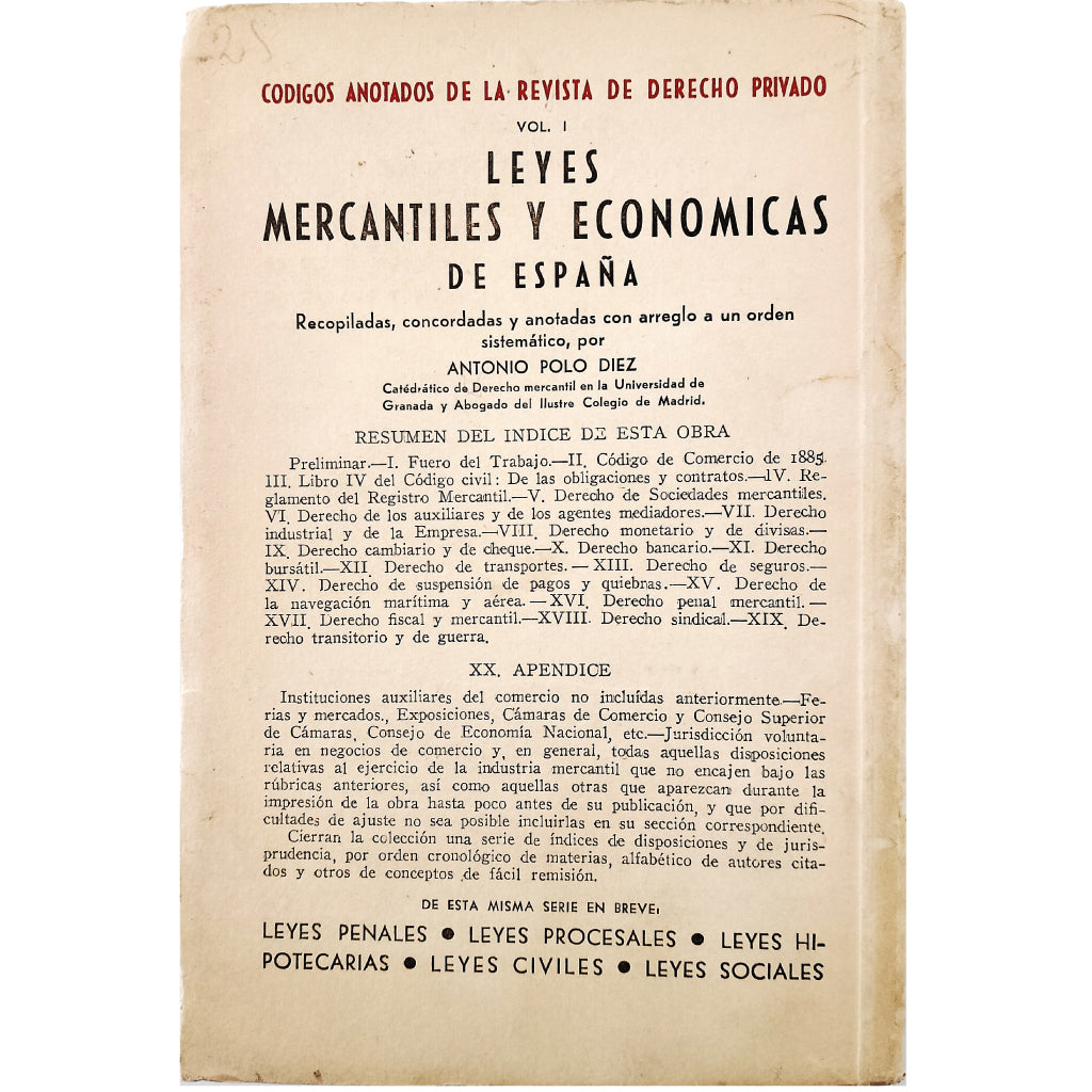 BREVE HISTORIA DEL IMPERIO ROMANO narrada por un jurista. Pacchioni, Giovanni