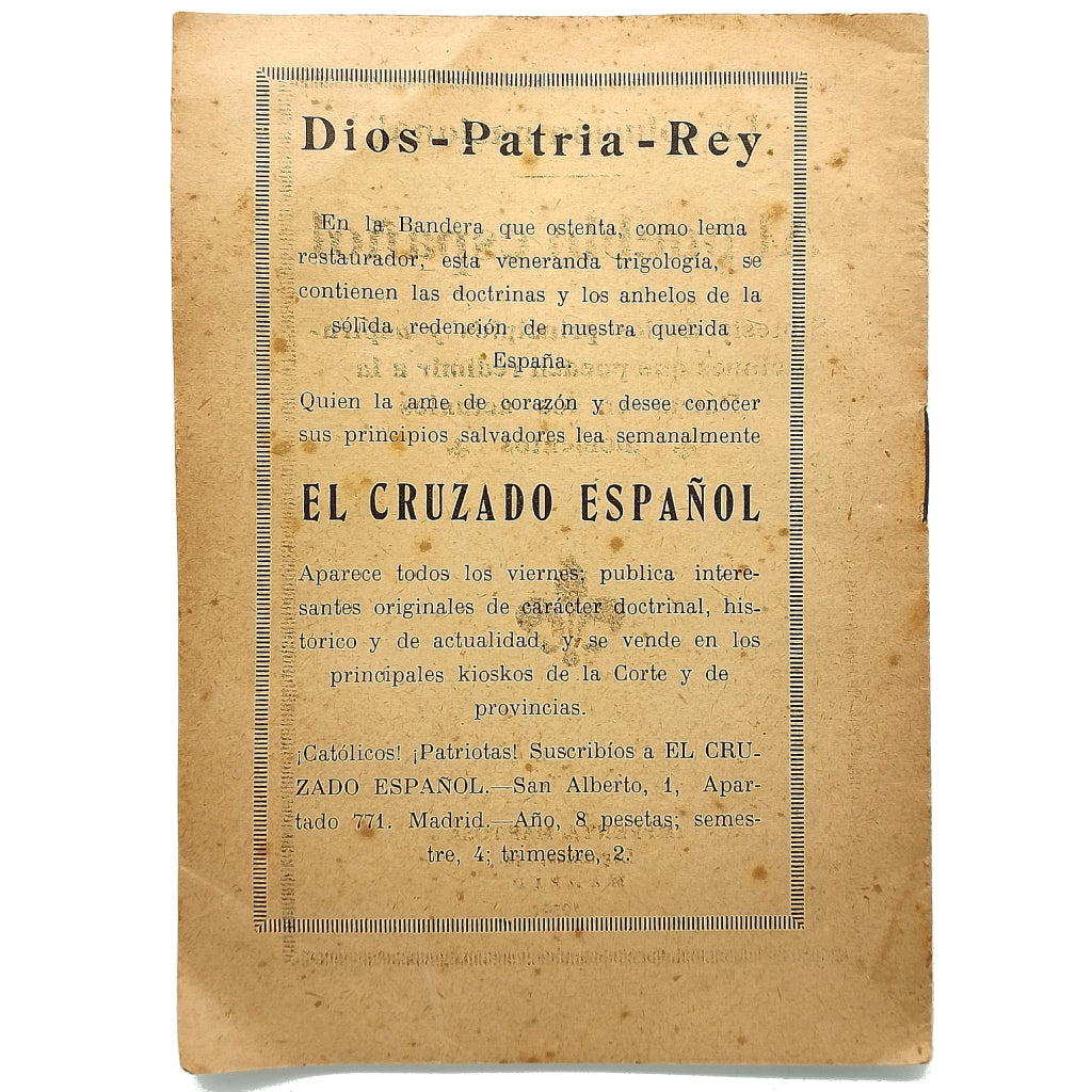 LA SOLUCIÓN NACIONAL. AL PUEBLO ESPAÑOL