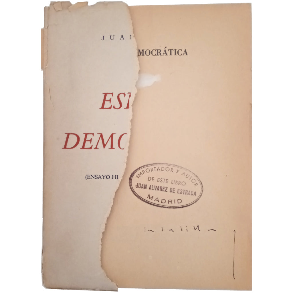 ESPAÑA DEMOCRÁTICA (Ensayo histórico-social y político). Aldés, Juan