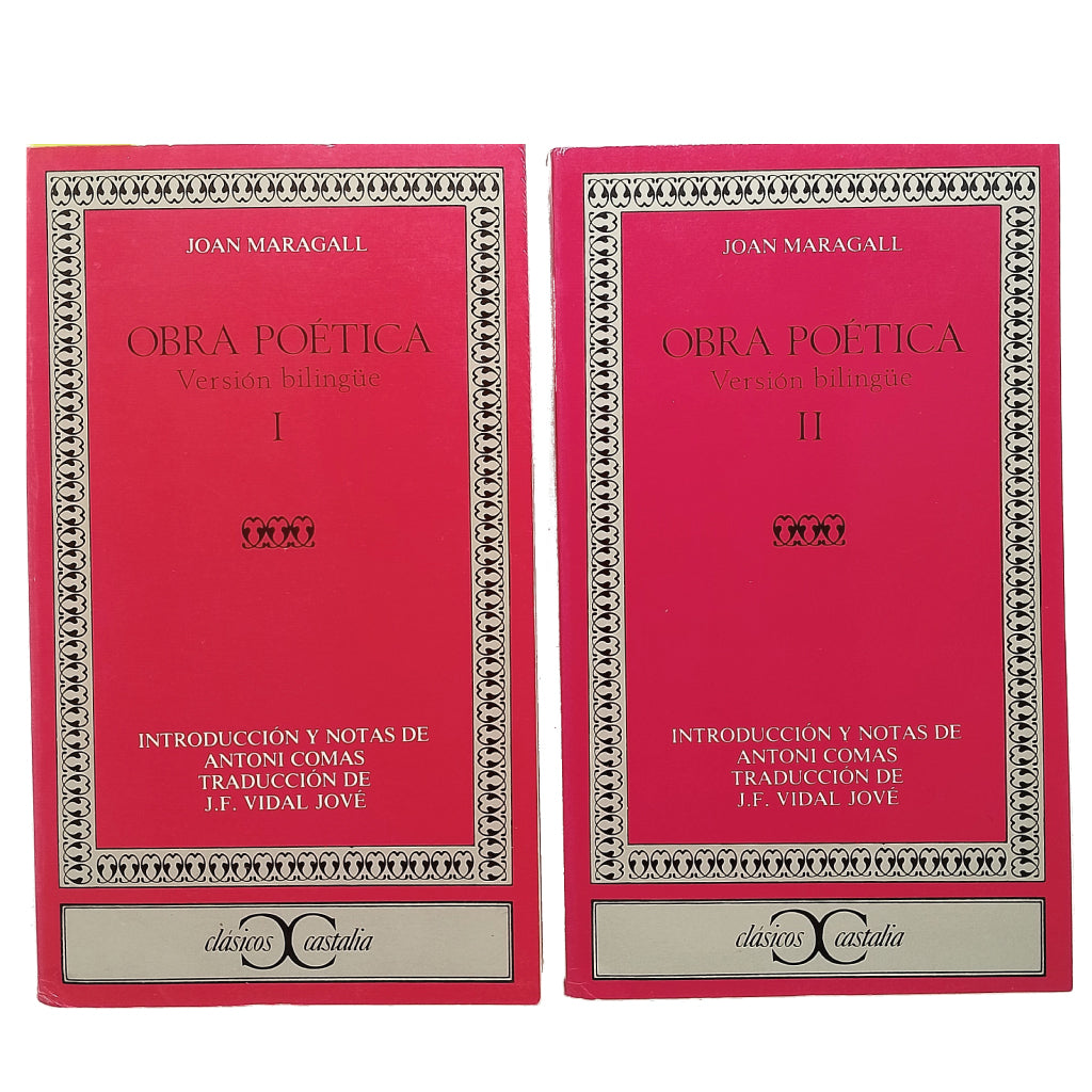 OBRA POÉTICA I y II. Edición bilingüe. Maragall, Joan