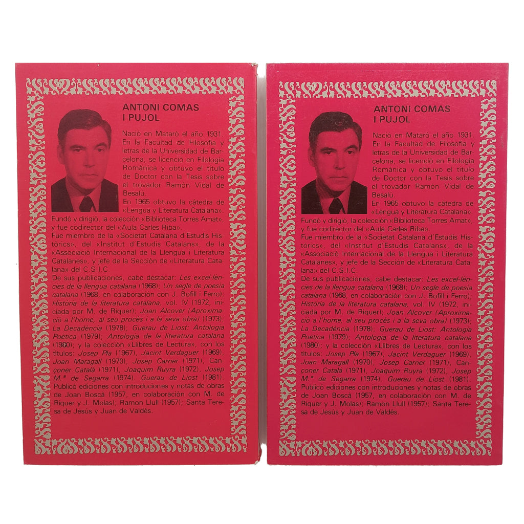 OBRA POÉTICA I y II. Edición bilingüe. Maragall, Joan