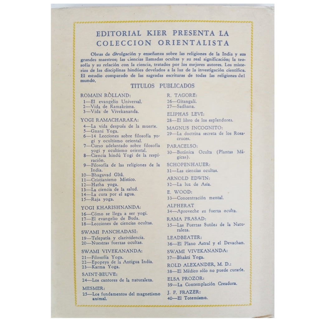 EL PLANO ASTRAL Y EL MENTAL. Leadbeater, C. W.