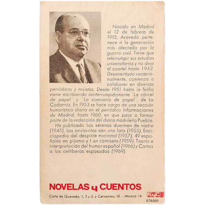 EL DESPISTE NACIONAL. Volumen I. Acevedo, Evaristo