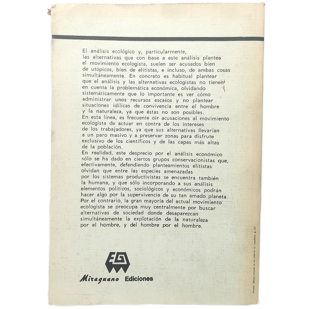 CRISIS ECONÓMICA Y ECOLOGÍA/ CRISIS ECOLÓGICA Y ECONOMÍA. Varios autores