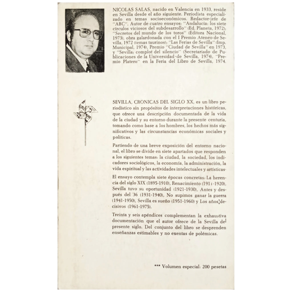 SEVILLA, CRÓNICAS DEL SIGLO XX. Salas, Nicolás