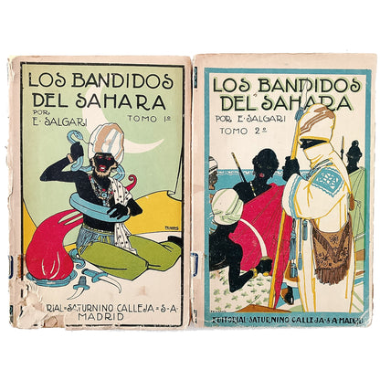 LOS BANDIDOS DEL SAHARA. 2 Tomos (Completo). Salgari, Emilio