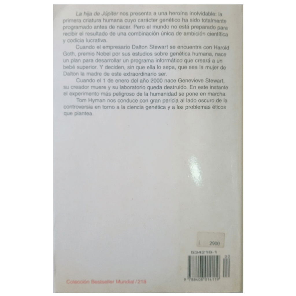 LA HIJA DE JÚPITER. Hyman, Tom