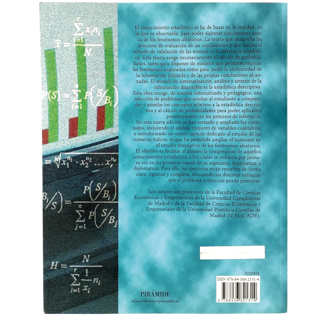 ESTADÍSTICA. Problemas resueltos. Varios autores