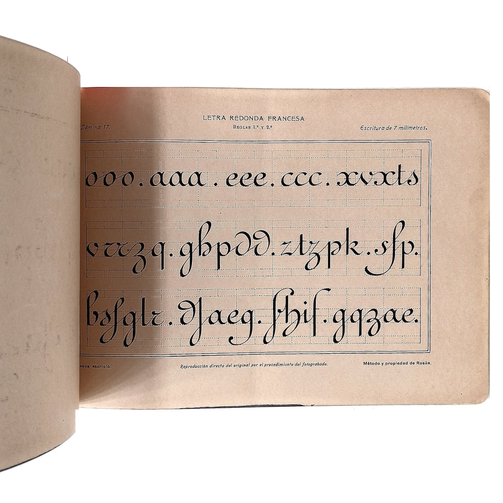 LÁMINAS DE CALIGRAFÍA ROSÚA