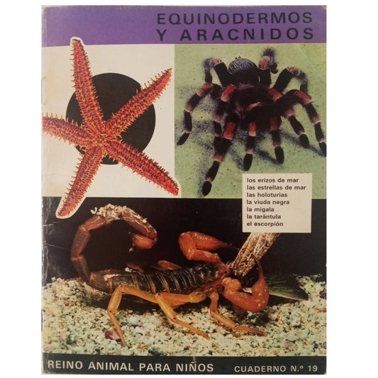 REINO ANIMAL PARA NIÑOS Nº 19: EQUINODERMOS Y ARÁCNIDOS. Pons, Antonio