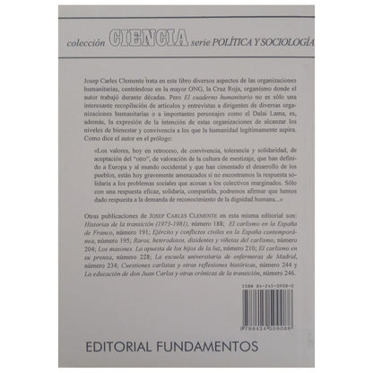 EL CUADERNO HUMANITARIO. Clemente, Josep Carles