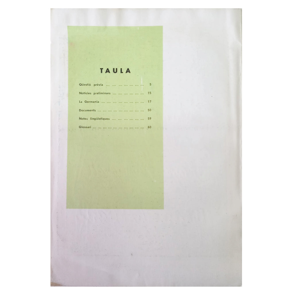 LA GERMANIA DELS MENESTRALS DE VALENCIA. García, Miquel