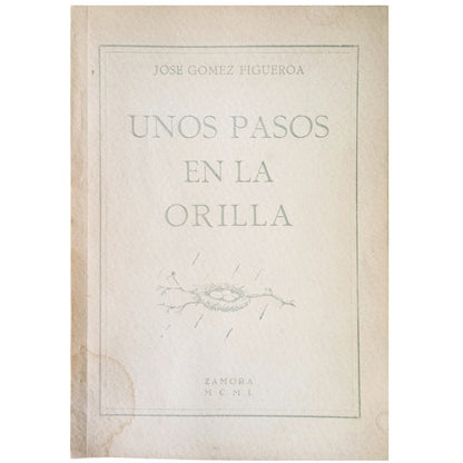 UNOS PASOS EN LA ORILLA. Gómez Figueroa, José (Dedicado)