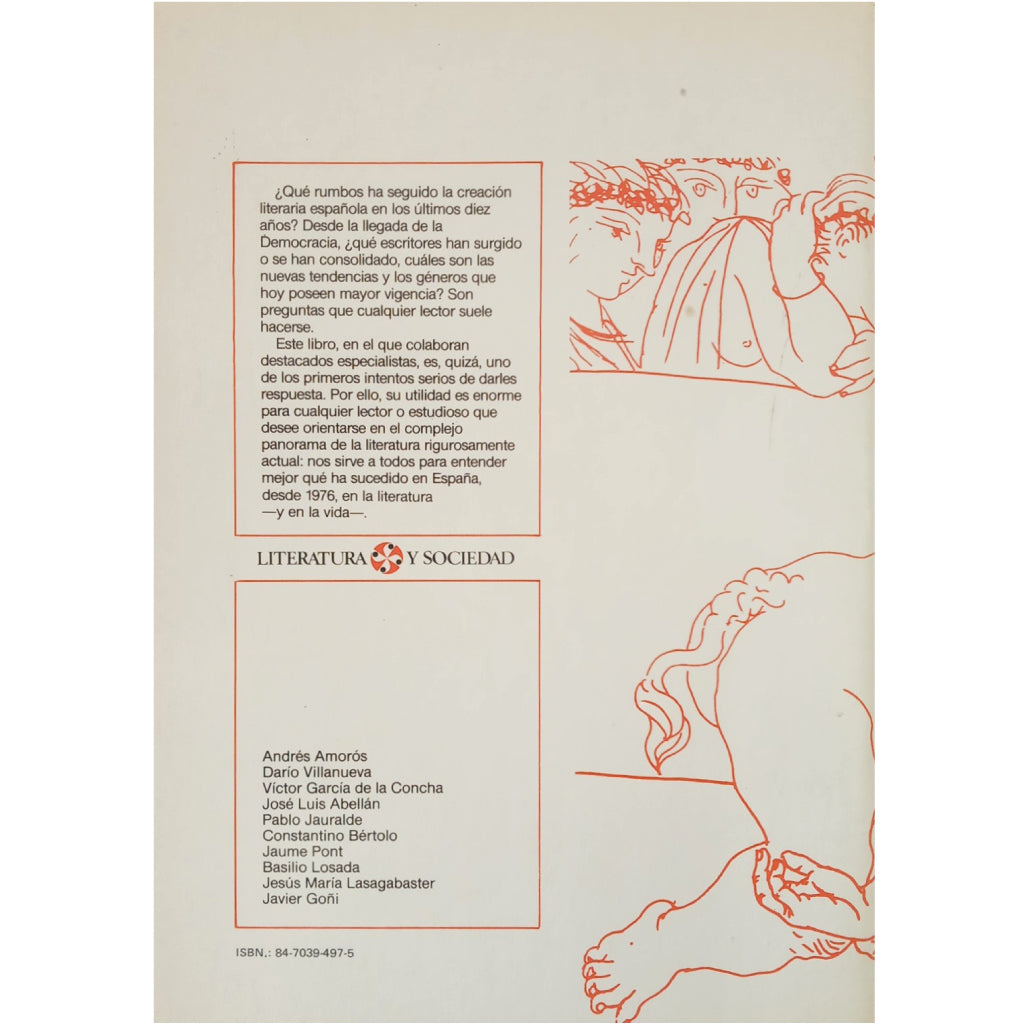 LETRAS ESPAÑOLAS 1976-1986. Varios Autores