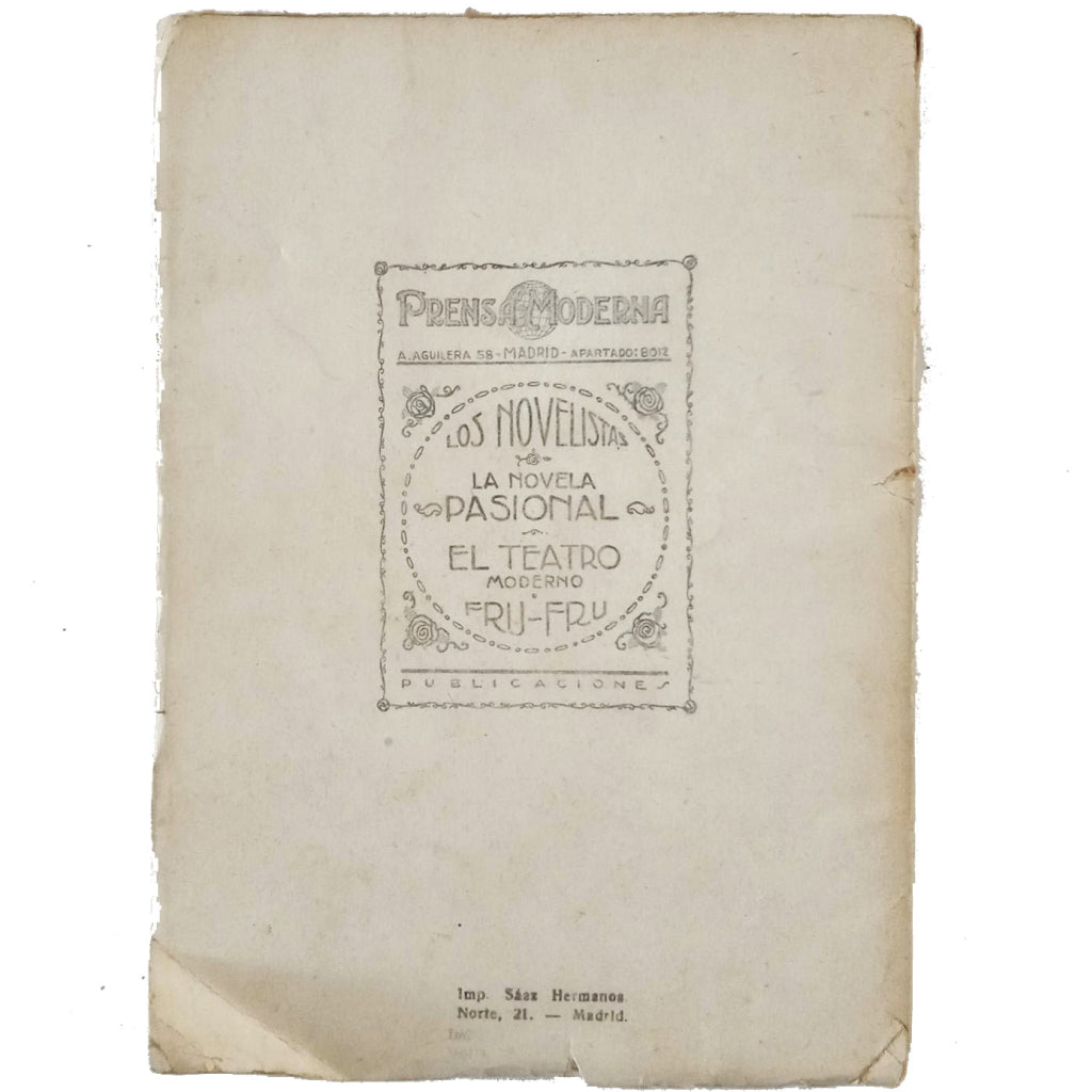 MODERN THEATER Nº 131: DOCTOR FRÉGOLI OR THE COMEDY OF HAPPINESS. Azorín