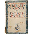 SOBERANÍA NACIONAL Y MONARQUÍA ABSOLUTA. Pugna entre dos poderes. Cánovas Cervantes, Santiago