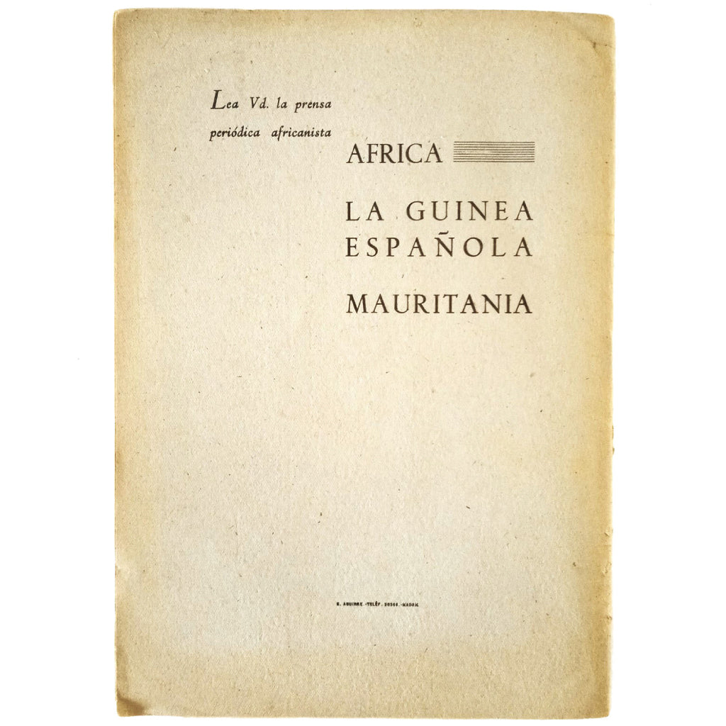 SÍNTESIS DE LA GEOLOGÍA DE MARRUECOS. Marín y Bertrán De Lis, Agustín