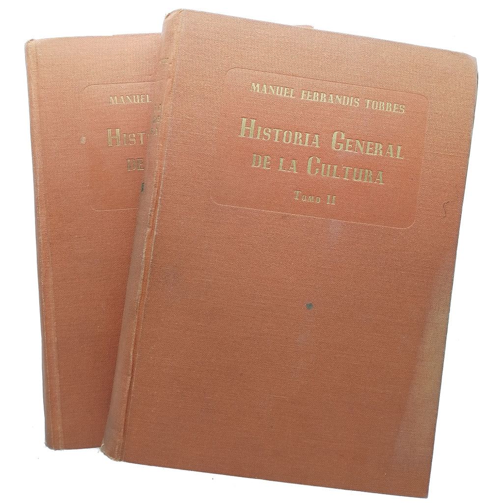 HISTORIA GENERAL DE LA CULTURA. Tomo I y II. Ferrandis Torres, Manuel