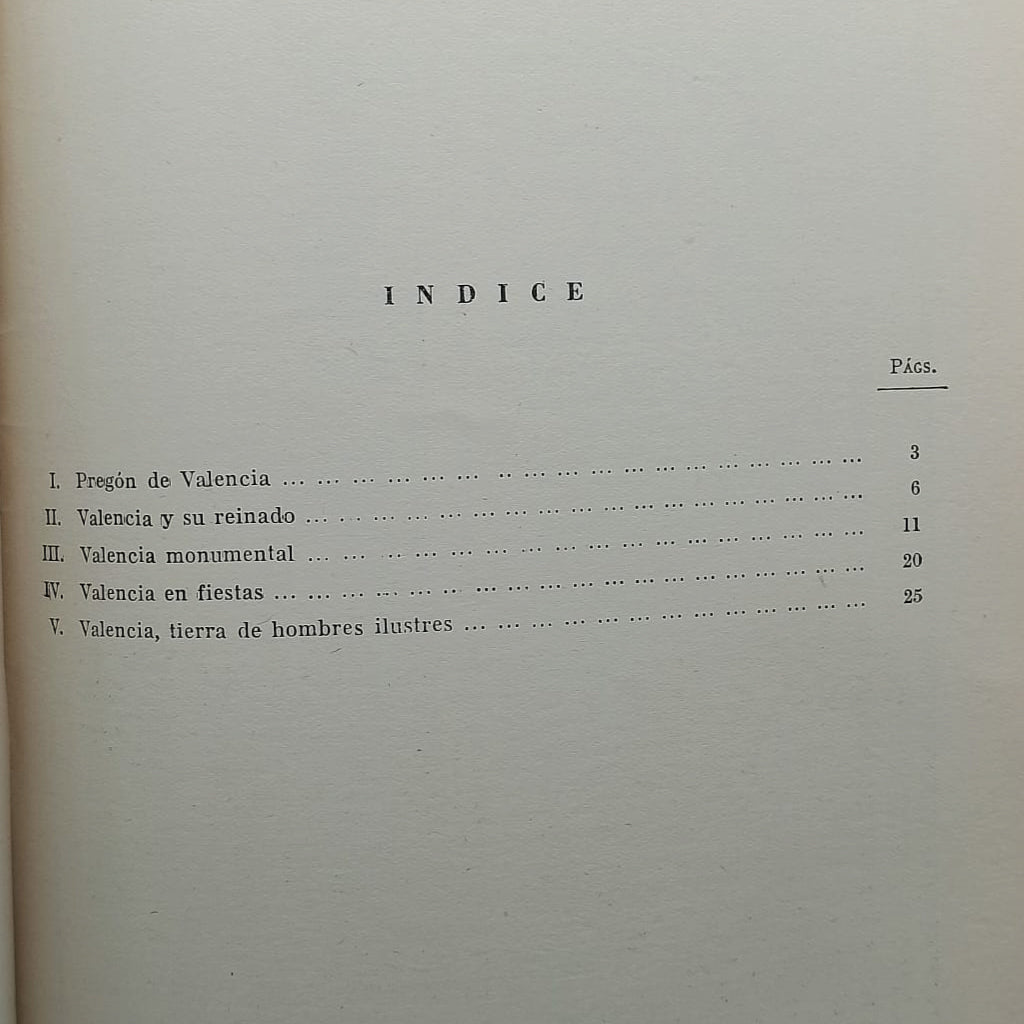 TEMAS ESPAÑOLES Nº 103: VALENCIA. Lugo Roig, Juan