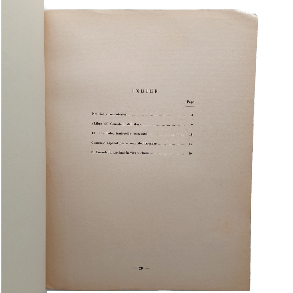 TEMAS ESPAÑOLES Nº 188: CONSULADO DEL MAR. Manfredi Cano, Domingo