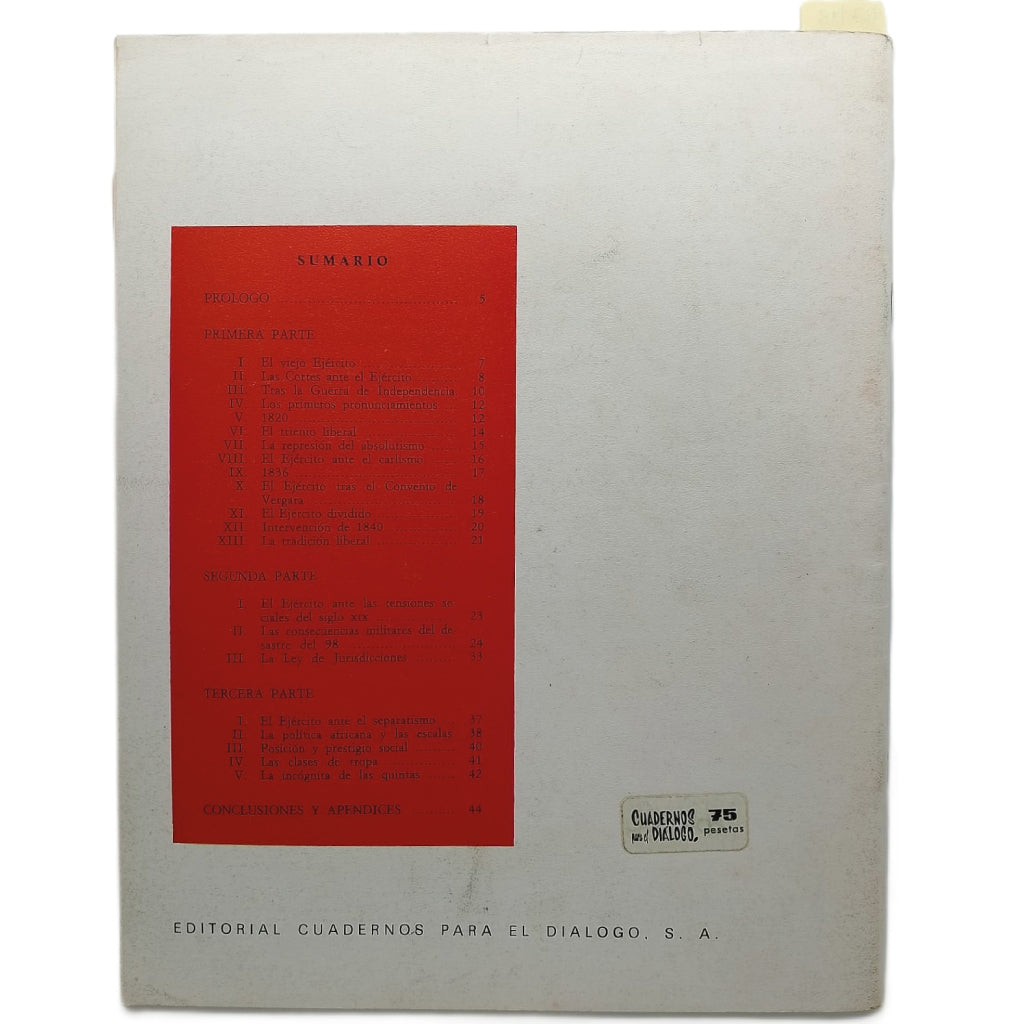 COLECCIÓN LOS SUPLEMENTOS Nº 64: EL EJÉRCITO ESPAÑOL EN EL SIGLO XIX. Herrero, Jose Luis