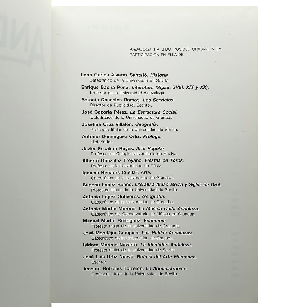 ANDALUCÍA. Varios autores