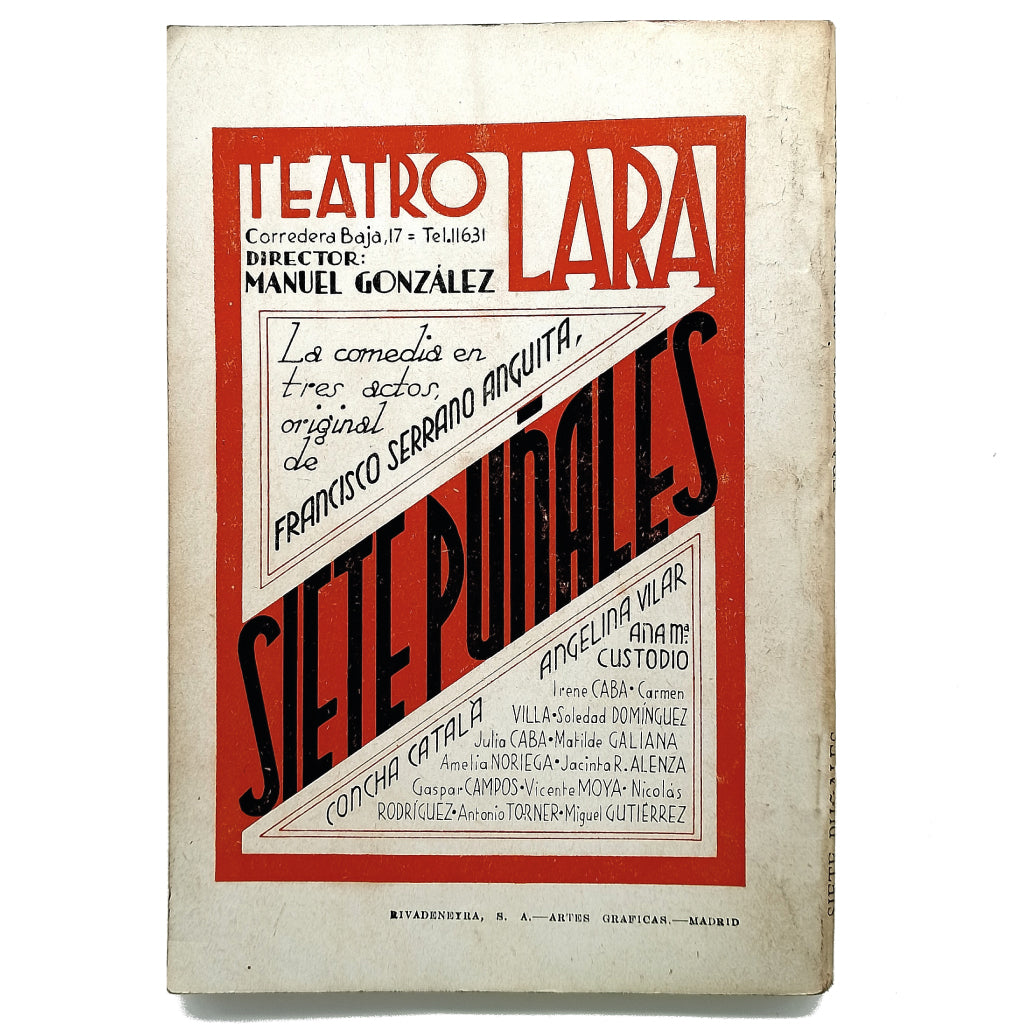 LA FARSA Nº 295: SIETE PUÑALES. Serrano Anguita, Francisco