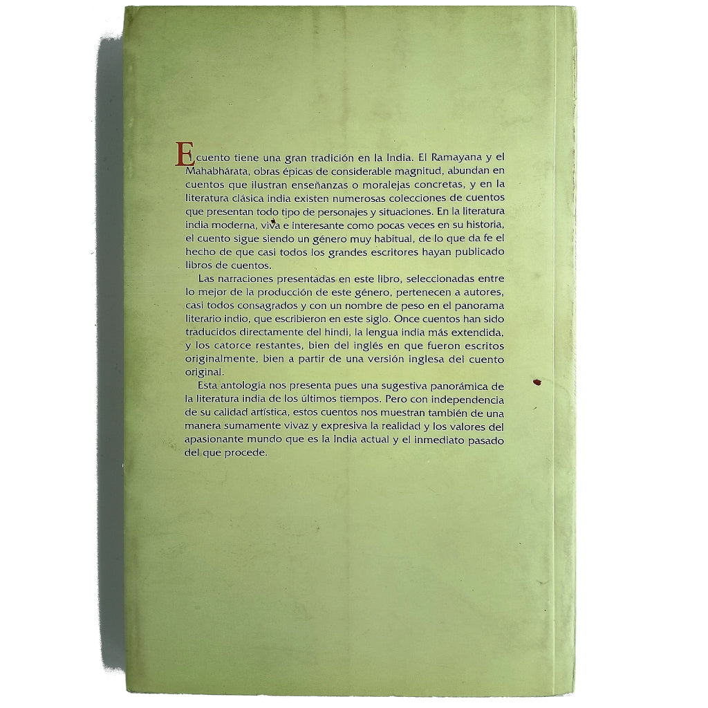 LA ALDEA Y LA CIUDAD. Antología de cuentos de la literatura moderna de la India. Enterría, Álvaro (Selección y traducción)