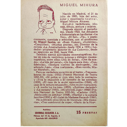 COLECCIÓN TEATRO Nº 369: LAS ENTRETENIDAS. Mihura, Miguel