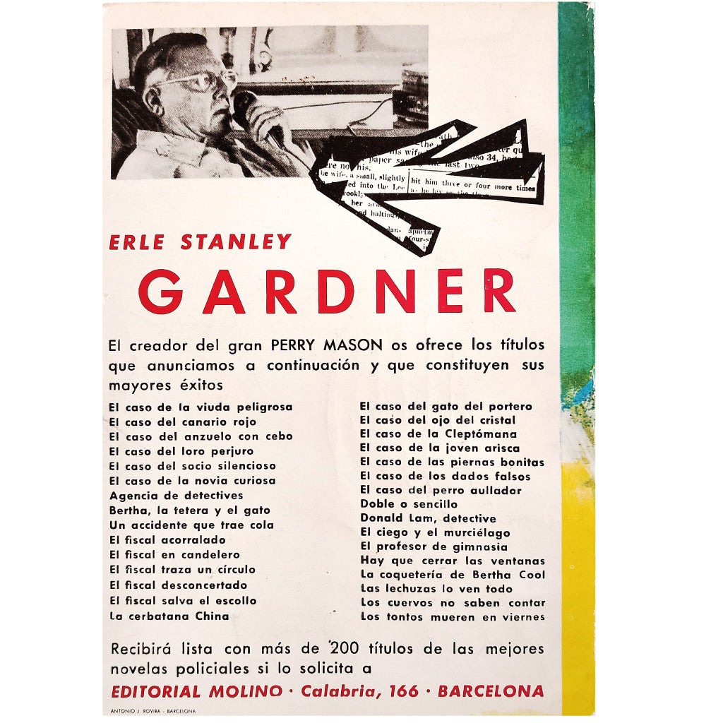 LA CERBATANA CHINA. Gardner, Erle Stanley