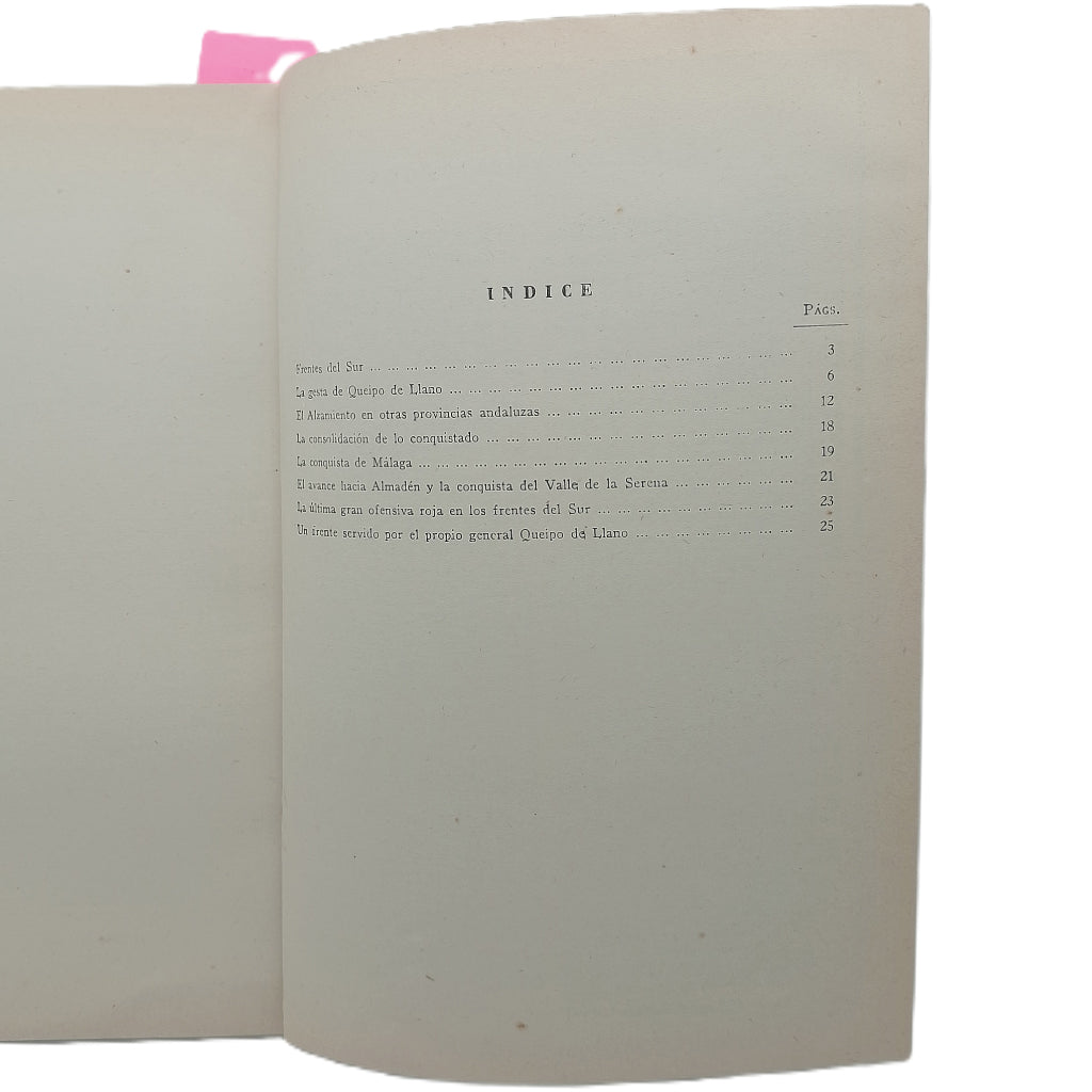TEMAS ESPAÑOLES Nº 24: FRENTES DEL SUR. Narbona, Francisco