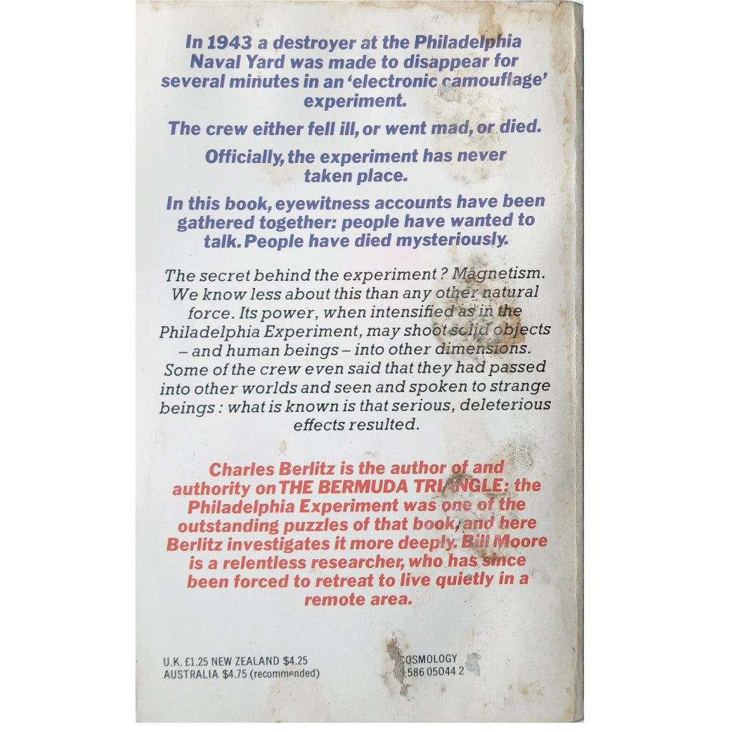 THE PHILADELPHIA EXPERIMENT. Project Invisibility. Berlitz, Charles / Moore, William