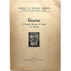 EL ORÁCULO MANUAL SEGUIDO DE EL HÉROE Y EL DISCRETO. Gracián, Baltasar