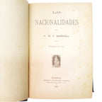 LAS NACIONALIDADES. Pi y Margall, Francisco