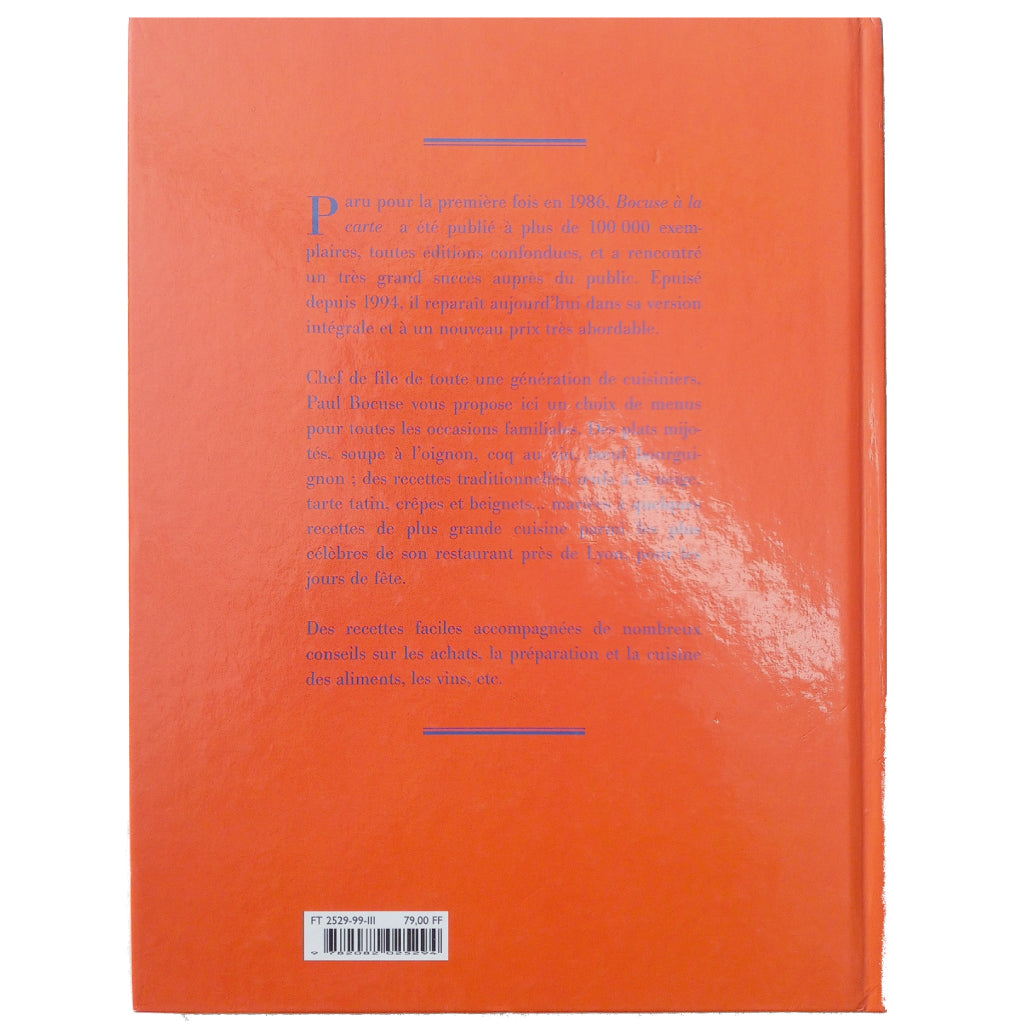 BOCUSE A LA CARTE. Menus per la table familiale