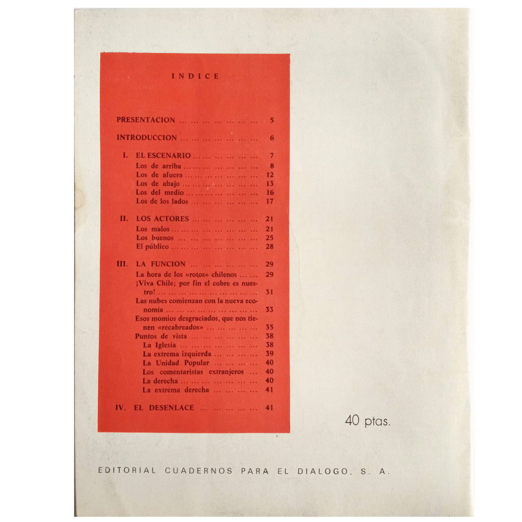 LOS SUPLEMENTOS Nº 42. CHILE: REVOLUCIÓN Y CONTRARREVOLUCIÓN. Maestre Alfonso, Juan