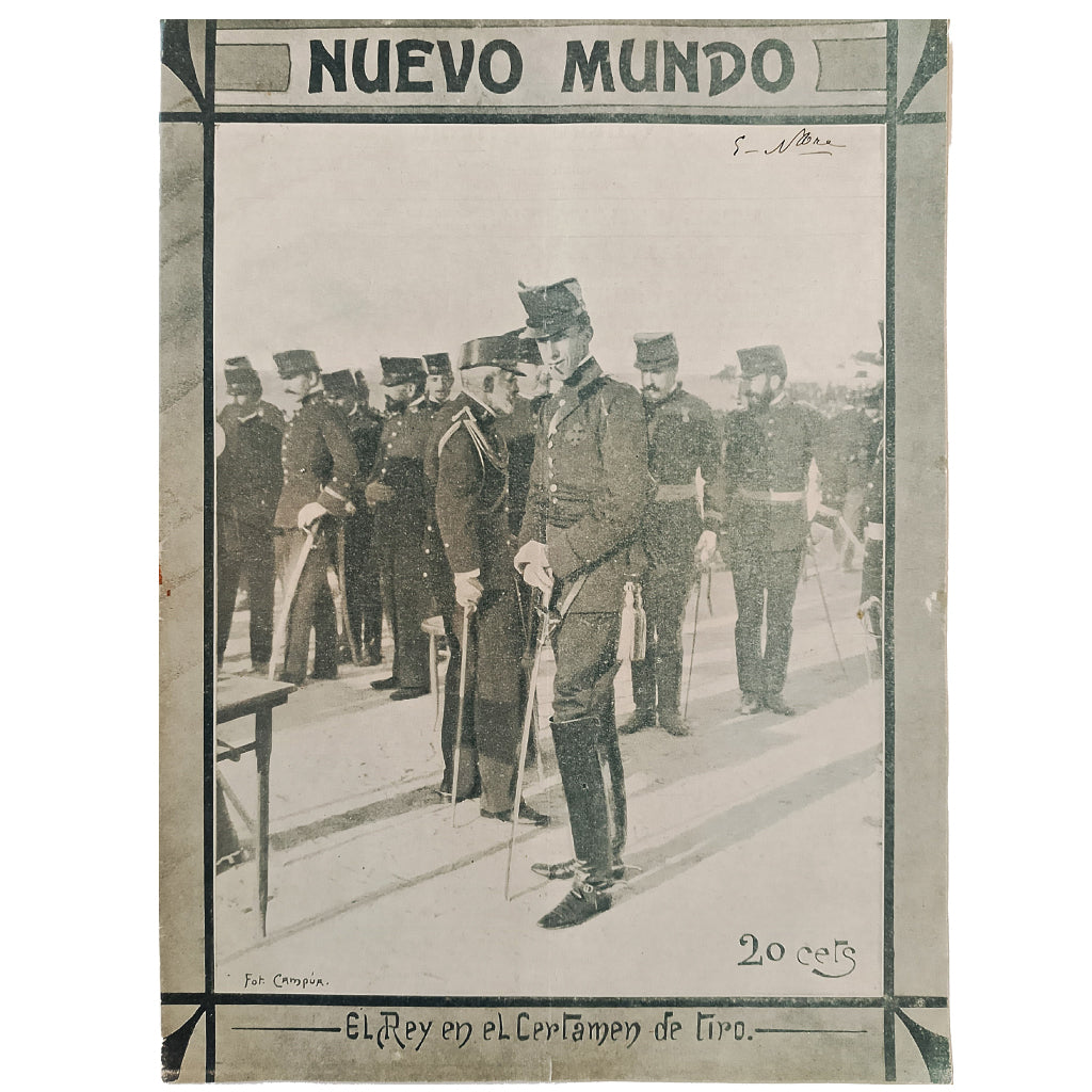 NUEVO MUNDO Nº 513: EL REY EN EL CERTAMEN DE TIRO. Año X. Jueves 5 de noviembre de 1903