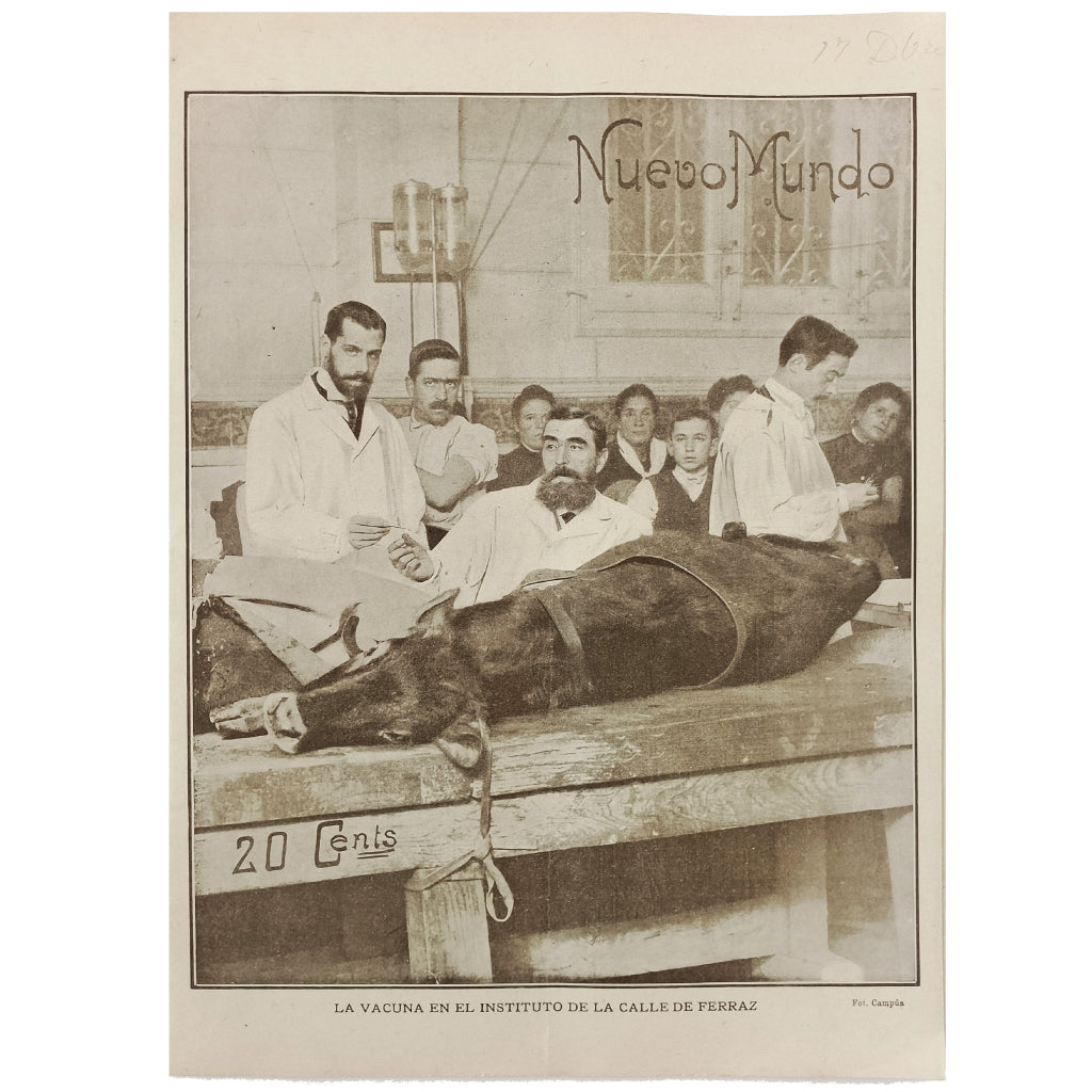 NUEVO MUNDO Nº 519: LA VACUNA EN EL INSTITUTO DE LA CALLE FERRAZ. Año X. Jueves 17 de diciembre de 1903