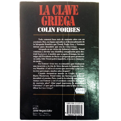 LA CLAVE GRIEGA. Forbes, Colin