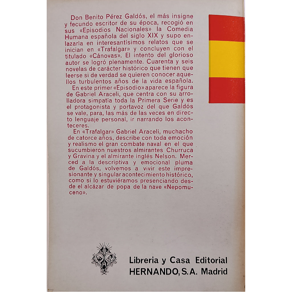 EPISODIOS NACIONALES: TRAFALGAR. Pérez Galdós, Benito