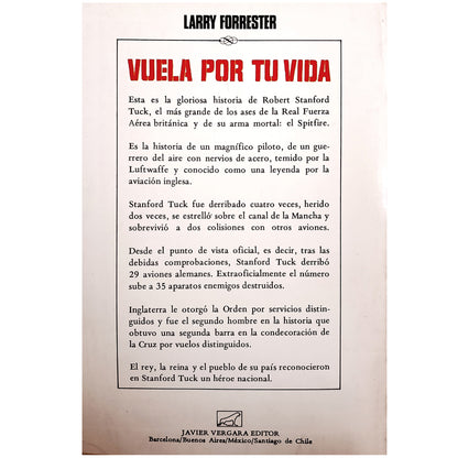 VUELA POR TU VIDA. Forrester, Larry