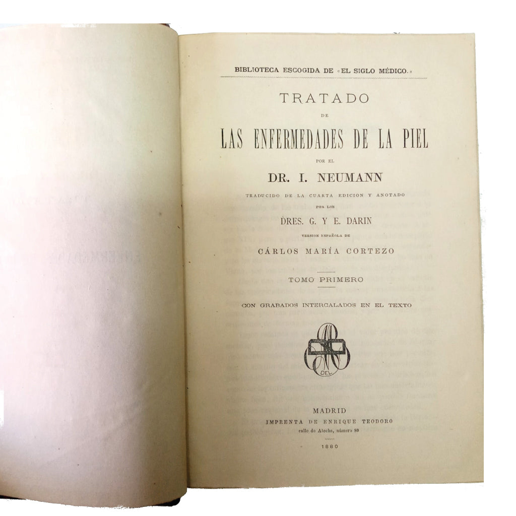 TRATADO DE LAS ENFERMEDADES DE LA PIEL. Dos tomos en un volumen. Neumann, I.