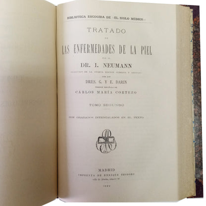 TRATADO DE LAS ENFERMEDADES DE LA PIEL. Dos tomos en un volumen. Neumann, I.