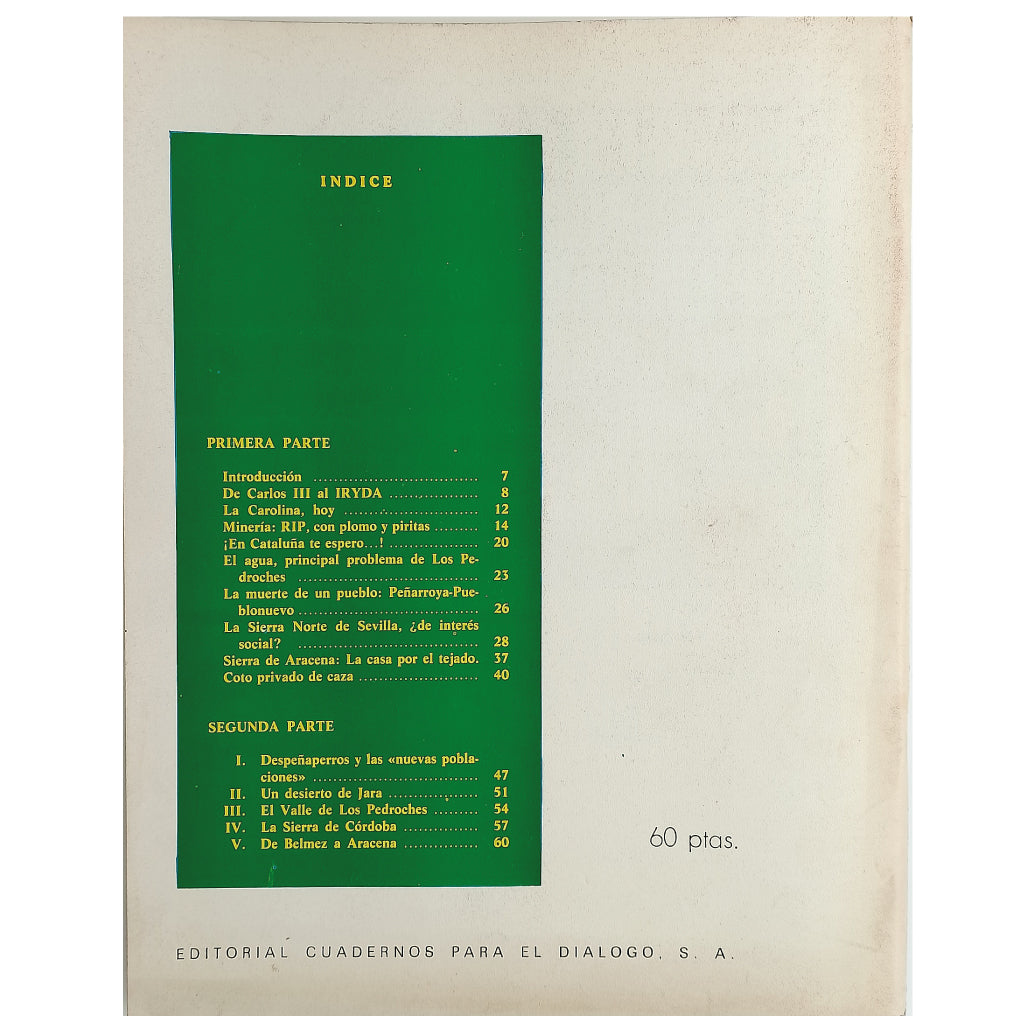 LOS SUPLEMENTOS Nº 45: LA ANDALUCÍA DE LA SIERRA. Barrenechea, Eduardo/ Carandell, Luis