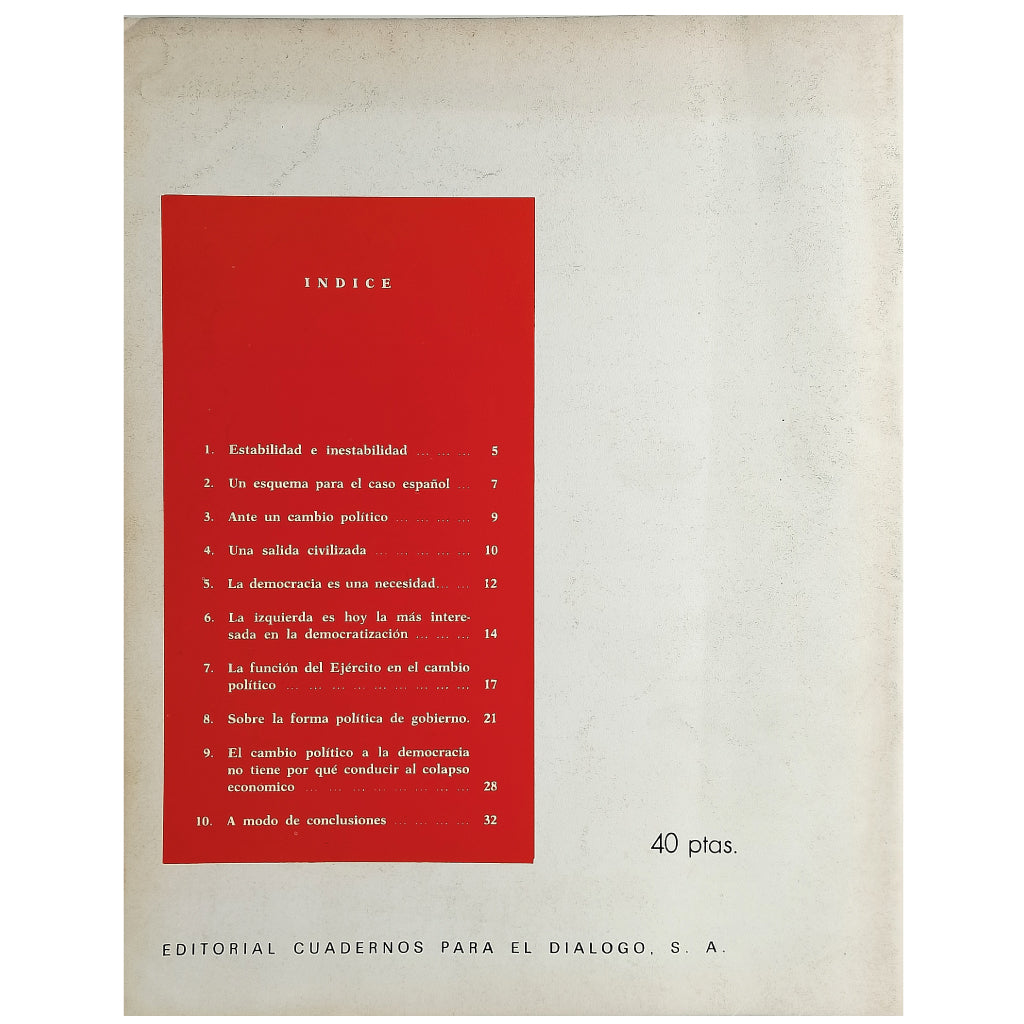 LOS SUPLEMENTOS Nº 56: ALGUNAS CUESTIONES CLAVES PARA EL FUTURO POLÍTICO DE ESPAÑA. Tamames, Ramón