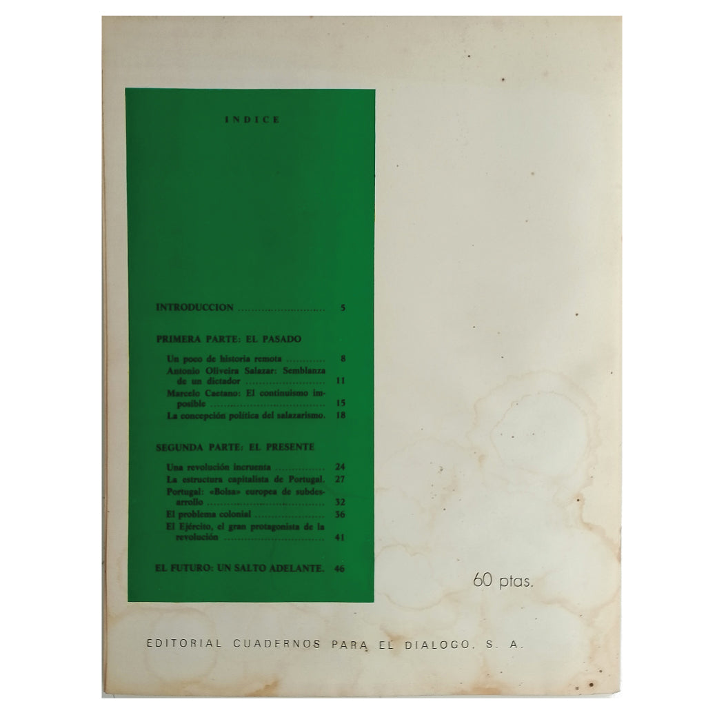 LOS SUPLEMENTOS Nº 49: PORTUGAL: MEDIO SIGLO DE DICTADURA. Maestre, Juan