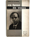 EN FAVOR DE VENUS. Gil de Biedma, Jaime