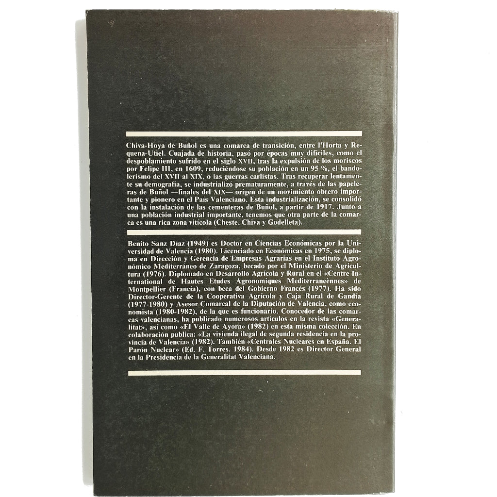 CHIVA. HOYA DE BUÑOL. Sanz, Benito
